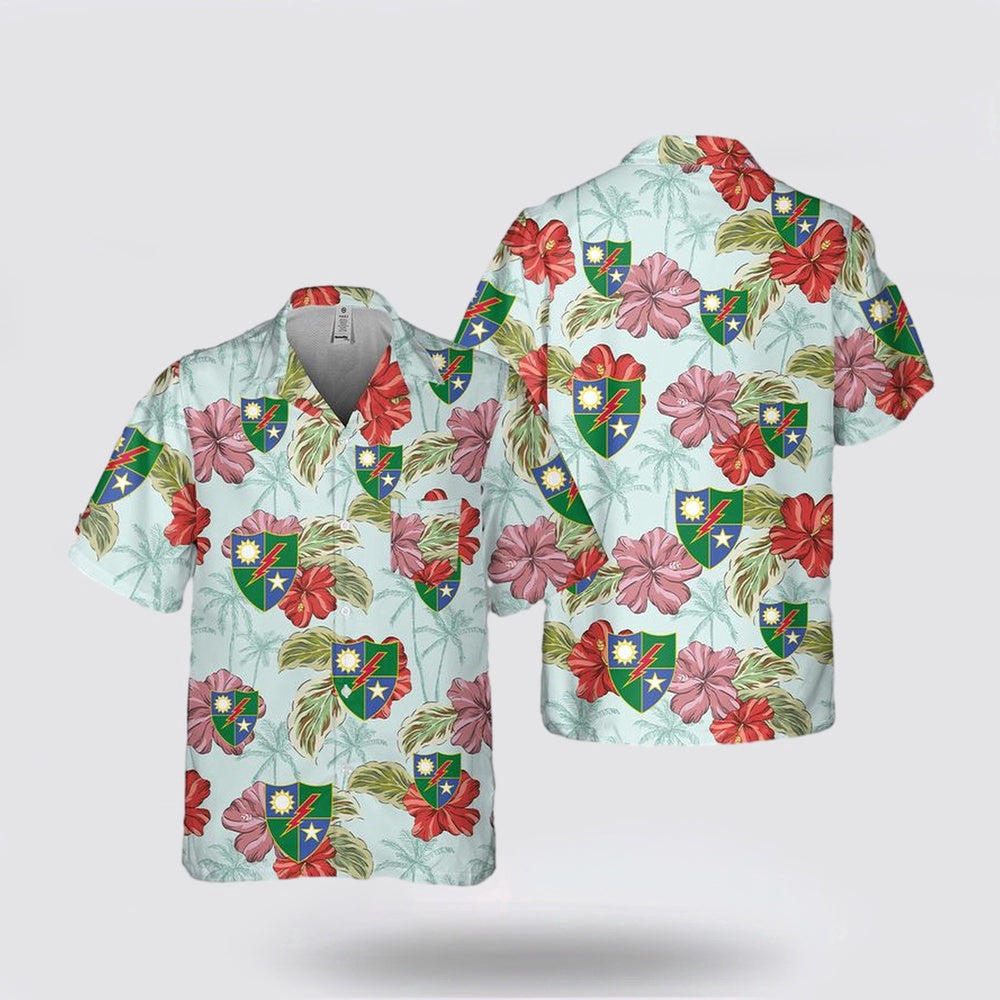 Army Hawaiian Shirt, US Army 75th Ranger Regiment Pocket Hawaiian Shirt