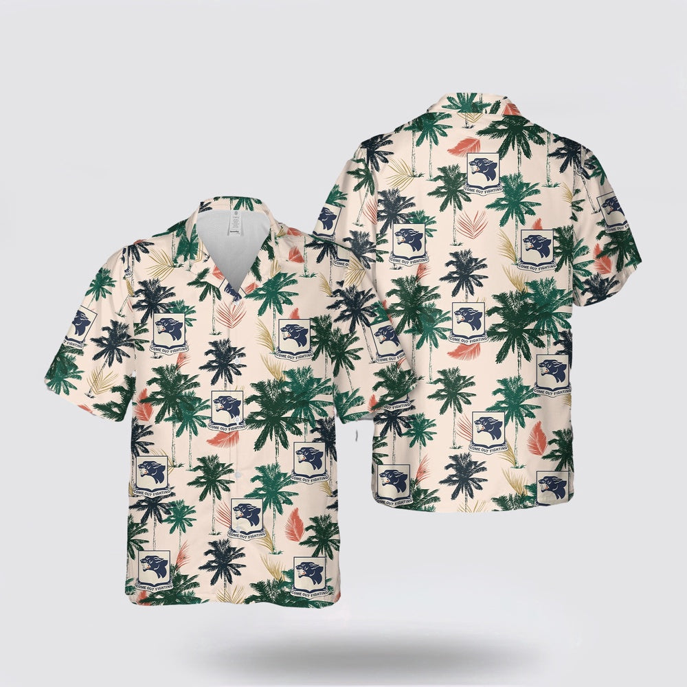 Army Hawaiian Shirt, US Army 761st Tank Battalion Hawaiian Shirt, Military Hawaiian Shirt