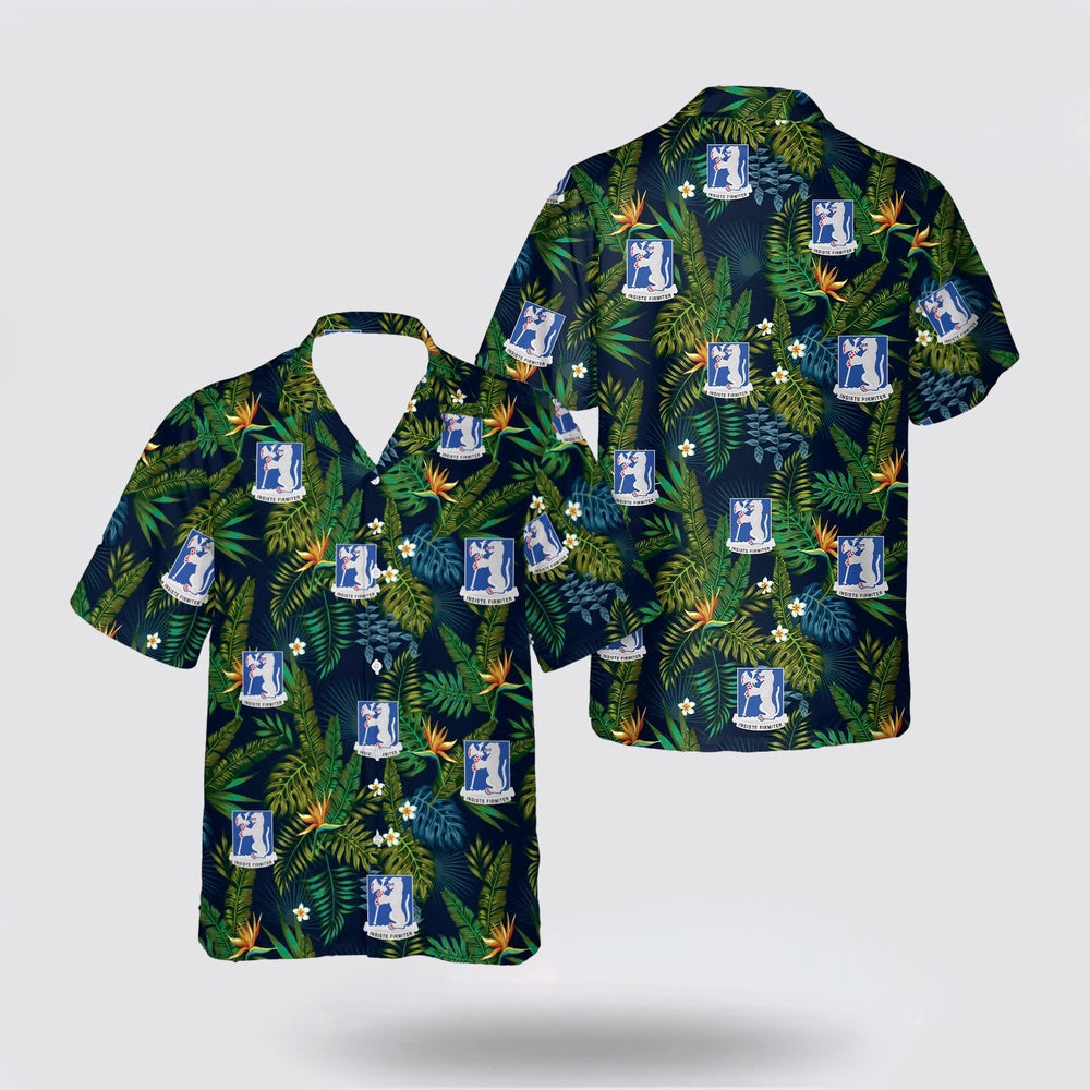 Army Hawaiian Shirt, US Army 77th Armor Regiment Hawaiian Shirt