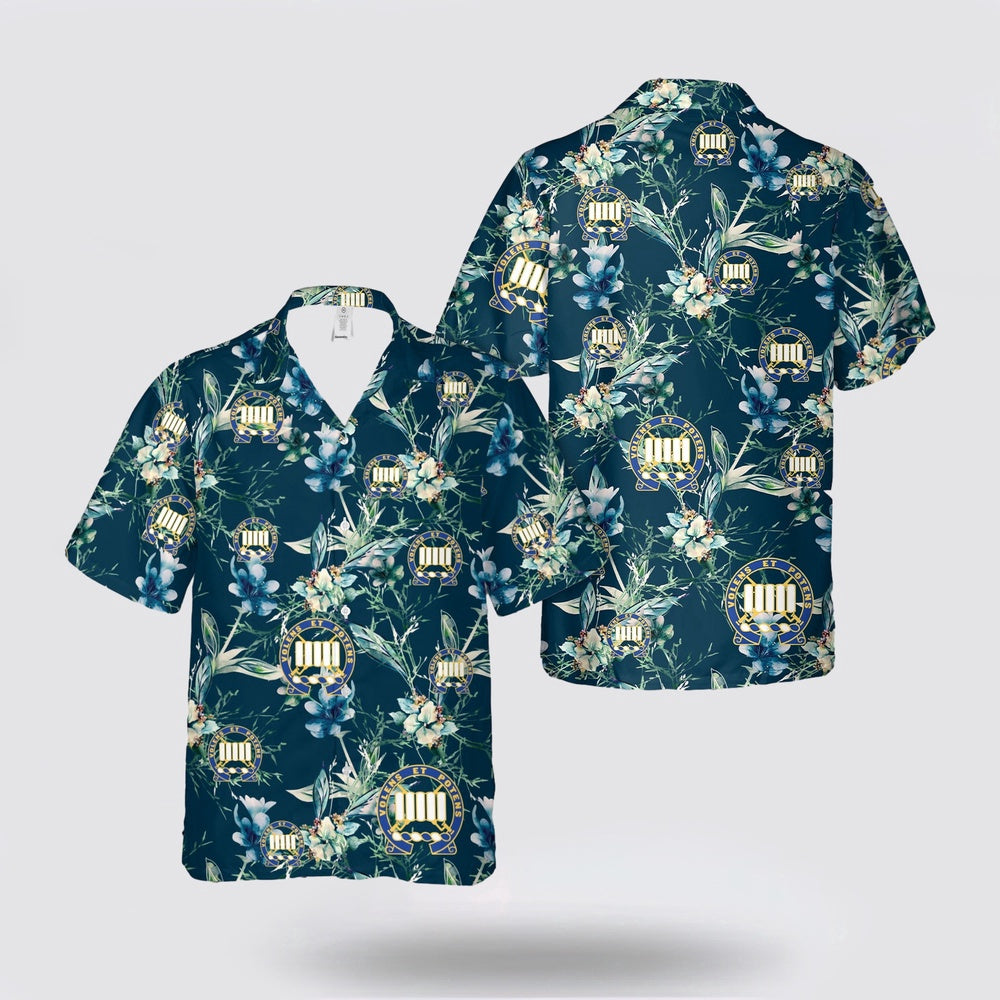 Army Hawaiian Shirt, US Army 7th Infantry Regiment Hawaiian Shirt, Military Hawaiian Shirt