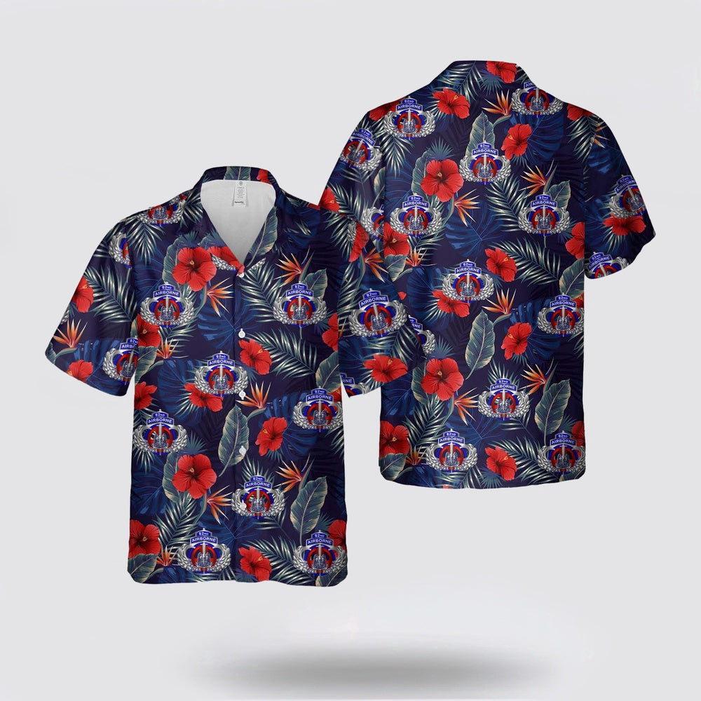 Army Hawaiian Shirt, US Army 82nd Airborne Division Dagger Wings Hawaiian Shirt