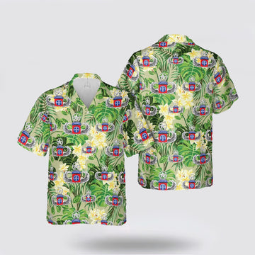 Army Hawaiian Shirt, US Army 82nd Airborne Division Master Blaster Wings Hawaiian Shirt