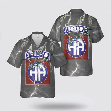 Army Hawaiian Shirt, US Army 82nd Airborne Division Paratroopers Hawaiian Shirt