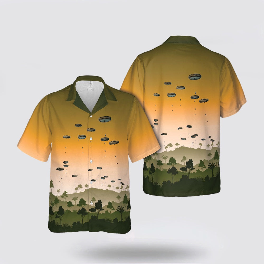 Army Hawaiian Shirt, US Army 82nd Airborne Division jump into Swift Response 23 Hawaiian Shirt