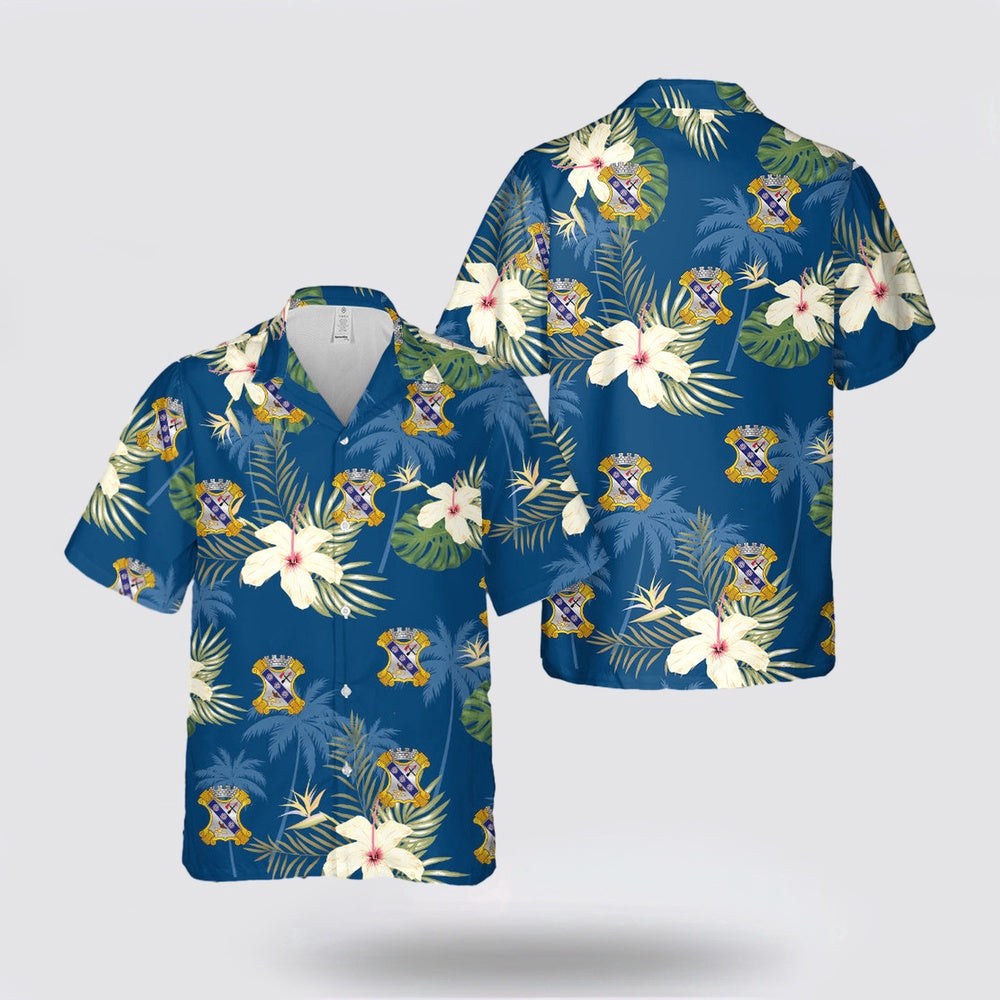 Army Hawaiian Shirt, US Army 8th Infantry Regiment Fighting Eagles Hawaiian Shirt, Military Hawaiian Shirt