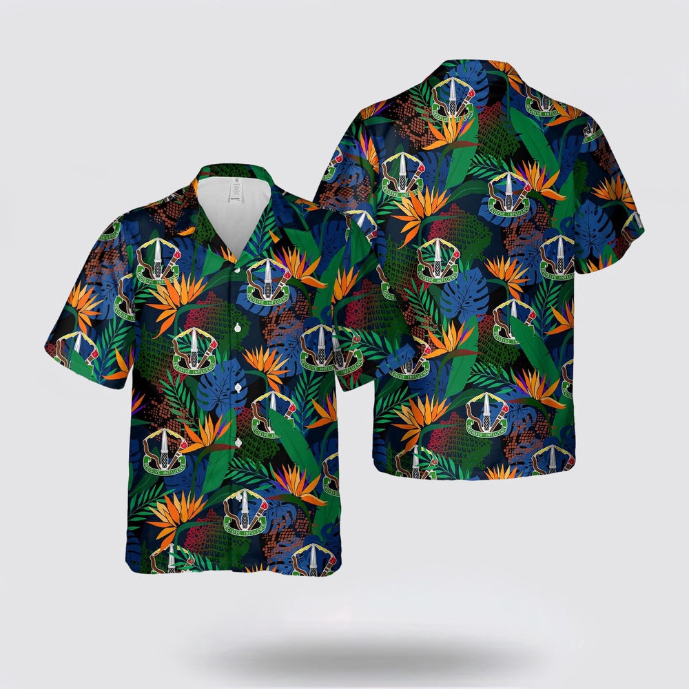 Army Hawaiian Shirt, US Army 8th Psychological Operations Group (Airborne) (8th POG(A)) Hawaiian Shirt, Military Hawaiian Shirt