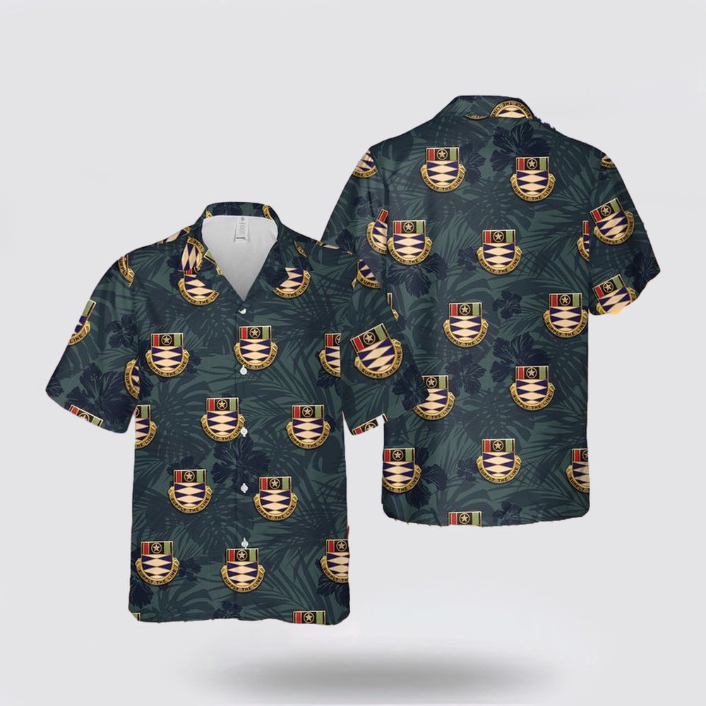 Army Hawaiian Shirt, US Army 95th Supply and Services Battalion Supply the Line Hawaiian Shirt