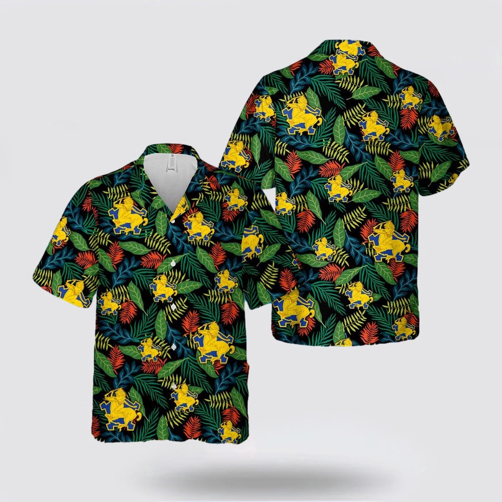 Army Hawaiian Shirt, US Army 9th Cavalry Regiment Hawaiian Shirt, Military Hawaiian Shirt