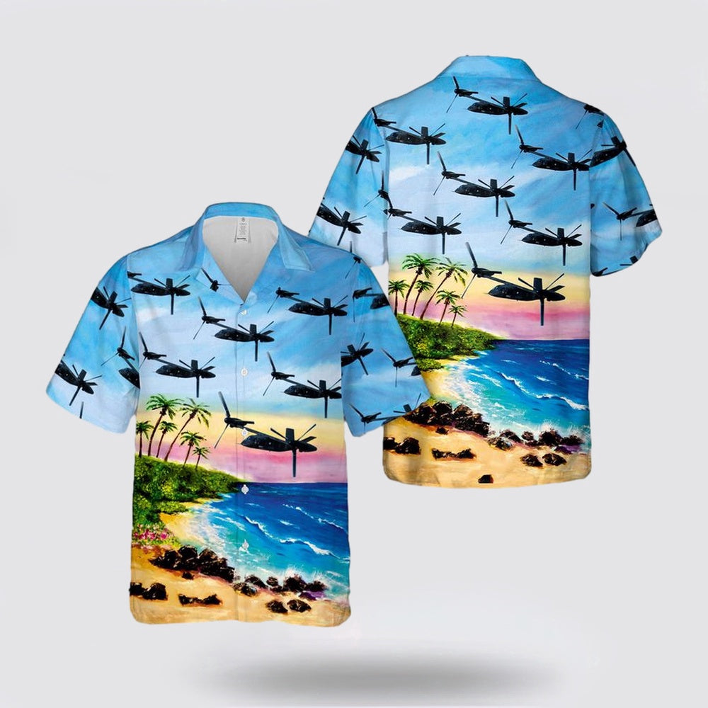 Army Hawaiian Shirt, US Army Bell V-280 Valor Hawaiian Shirt, Military Hawaiian Shirt