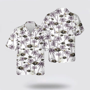 Army Hawaiian Shirt, US Army Boeing AH-6 Hawaiian Shirt, Military Hawaiian Shirt