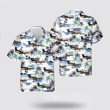 Army Hawaiian Shirt, US Army Bombardier Dash 8-315 Hawaiian Shirt, Military Hawaiian Shirt