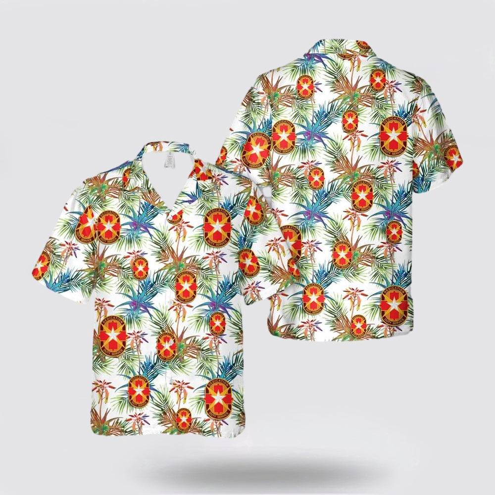 Army Hawaiian Shirt, US Army Brooke Army Medical Center (BAMC) Hawaiian Shirt, Military Hawaiian Shirt