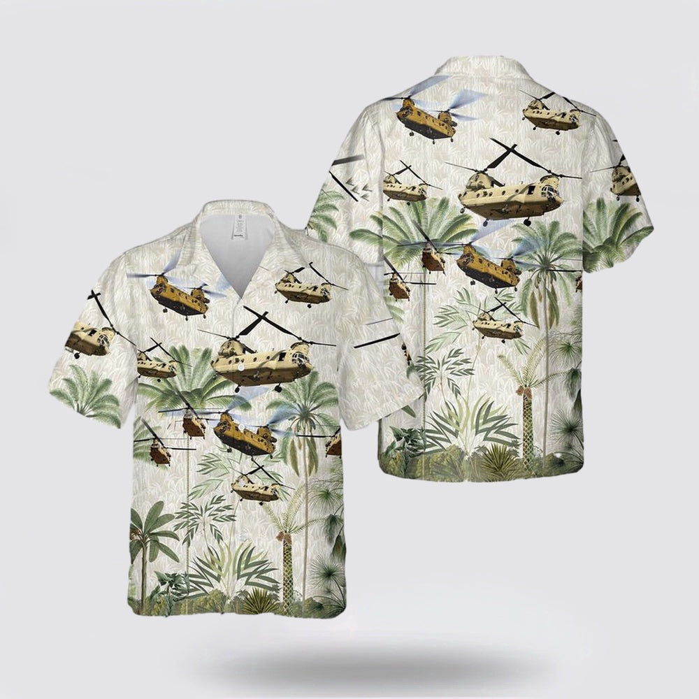 Army Hawaiian Shirt, US Army CH-47 Chinook Hawaiian Shirt