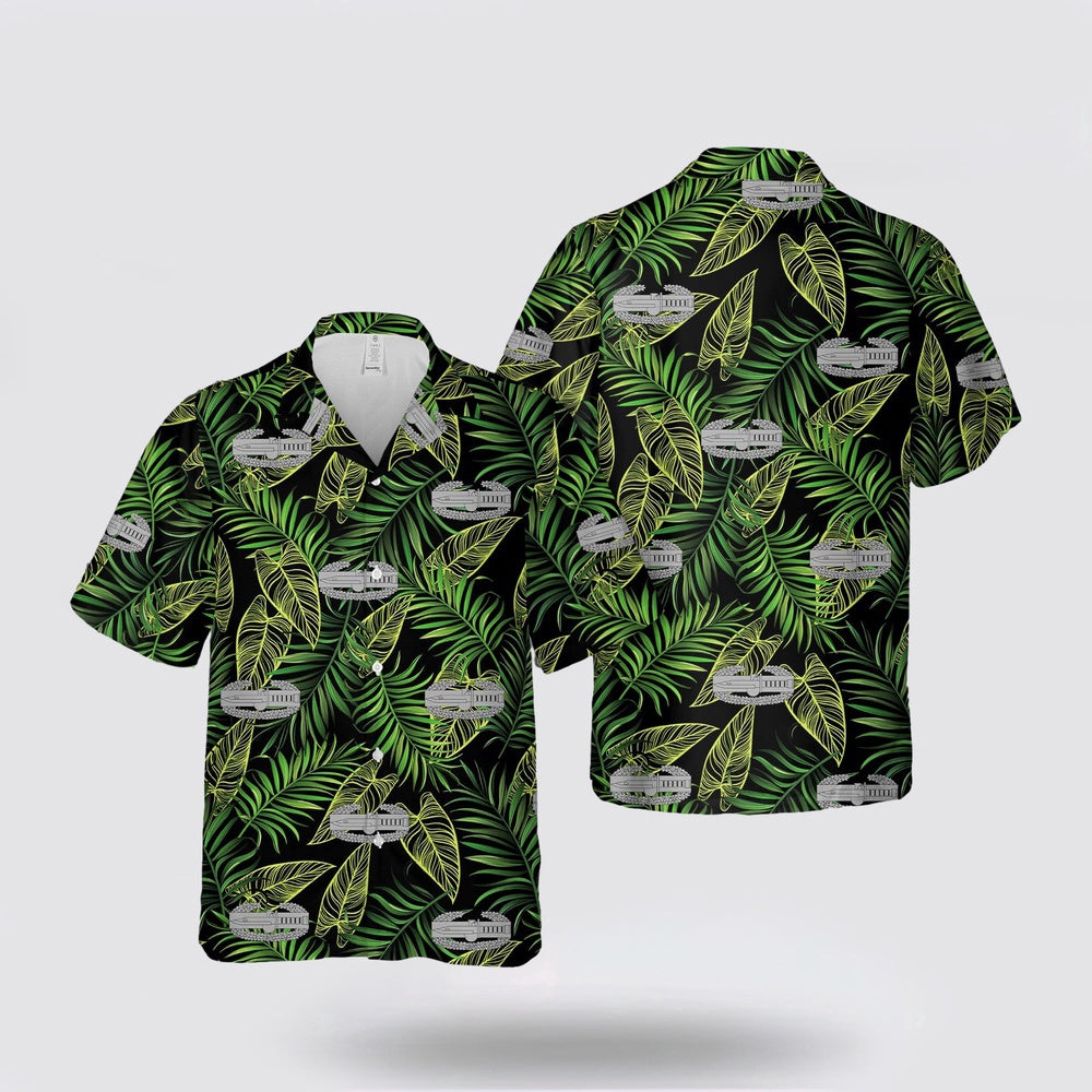Army Hawaiian Shirt, US Army Combat Action Badge (CAB) Hawaiian Shirt