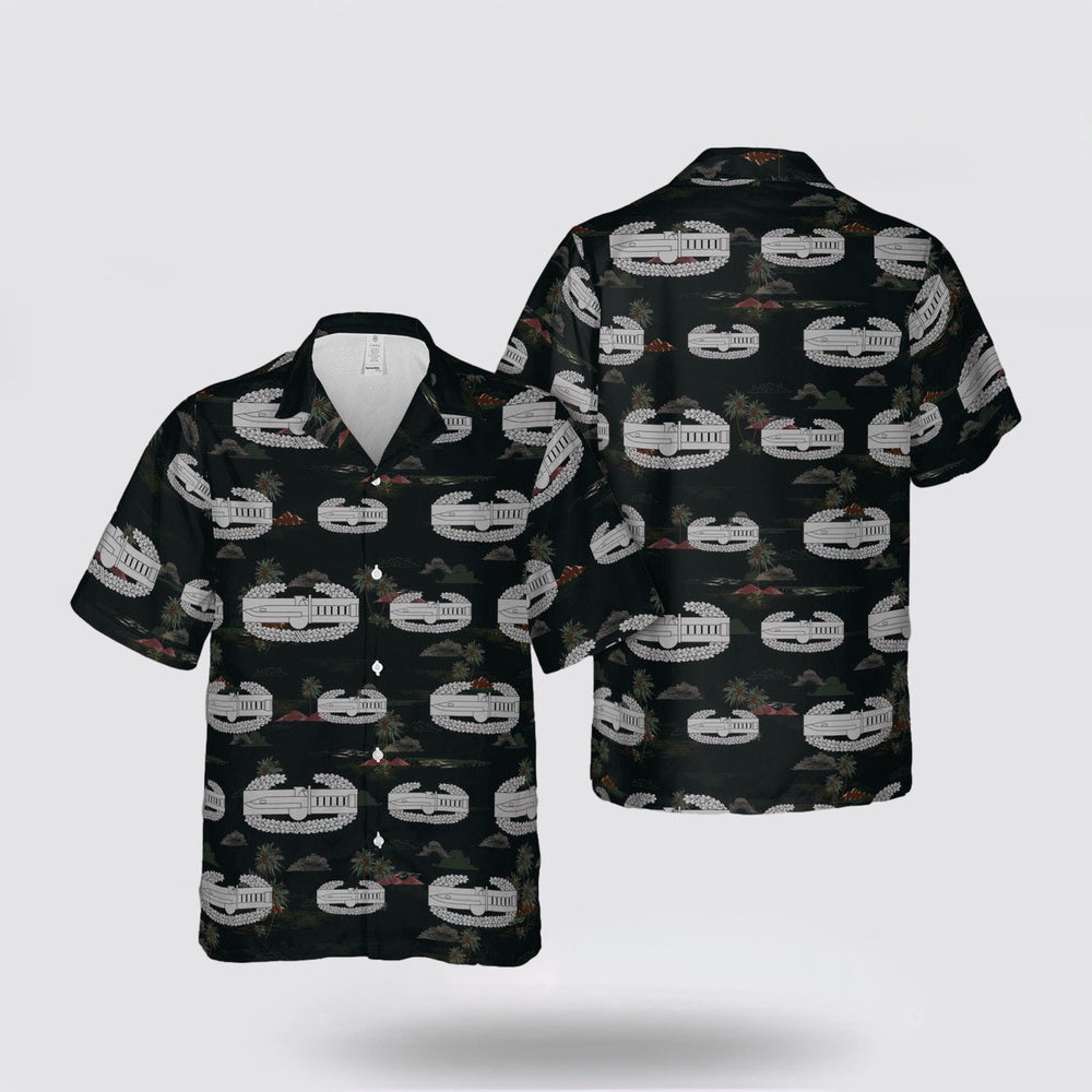 Army Hawaiian Shirt, US Army Combat Action Badges Hawaiian Shirt