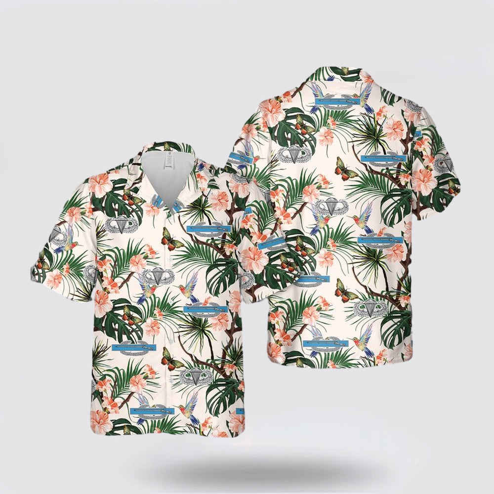 Army Hawaiian Shirt, US Army Combat Infantryman Badge Hawaiian Shirt