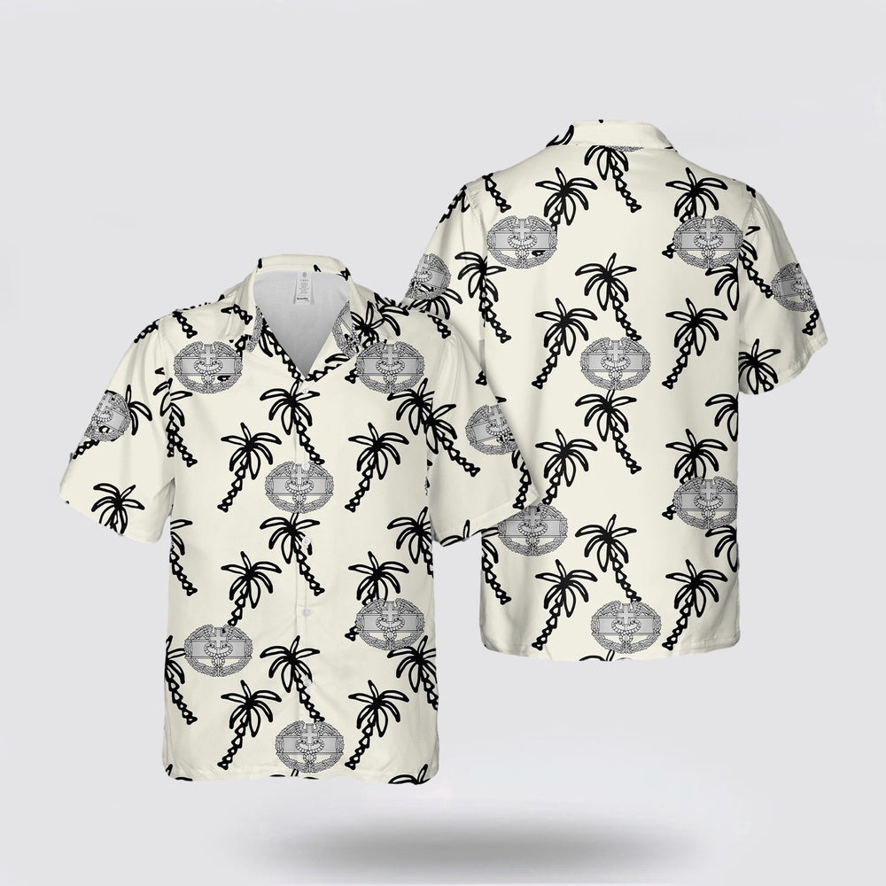 Army Hawaiian Shirt, US Army Combat Medical Badges Hawaiian Shirt