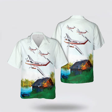 Army Hawaiian Shirt, US Army Corps of Engineers Beechcraft 200 Hawaiian Shirt, Military Hawaiian Shirt