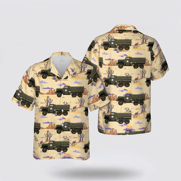 Army Hawaiian Shirt, US Army Diamond T 967 Cargo Hawaiian Shirt, Military Hawaiian Shirt