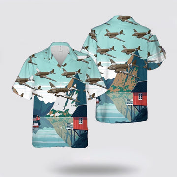 Army Hawaiian Shirt, US Army Douglas C-47 Skytrain Hawaiian Shirt, Military Hawaiian Shirt