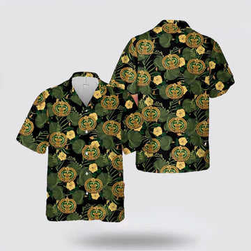 Army Hawaiian Shirt, US Army Drill Sergeant Identification Badge Hawaiian Shirt, Military Hawaiian Shirt