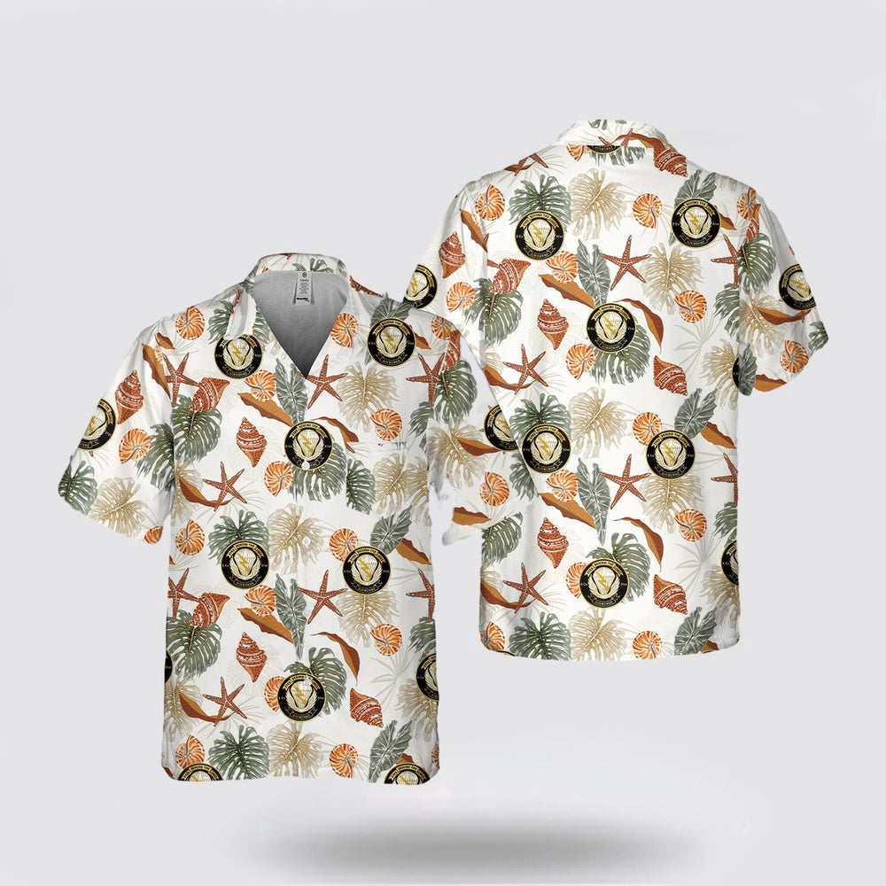 Army Hawaiian Shirt, US Army Echo Company 51st Infantry Long Range Surveillance Pocket Hawaiian Shirt