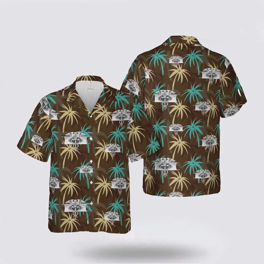 Army Hawaiian Shirt, US Army Expert Field Medical Badge Hawaiian Shirt