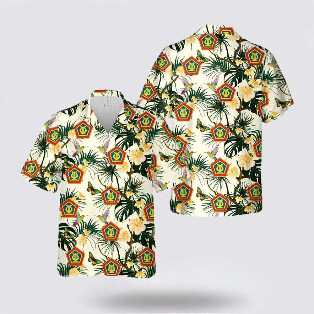 Army Hawaiian Shirt, US Army Field Band Hawaiian Shirt