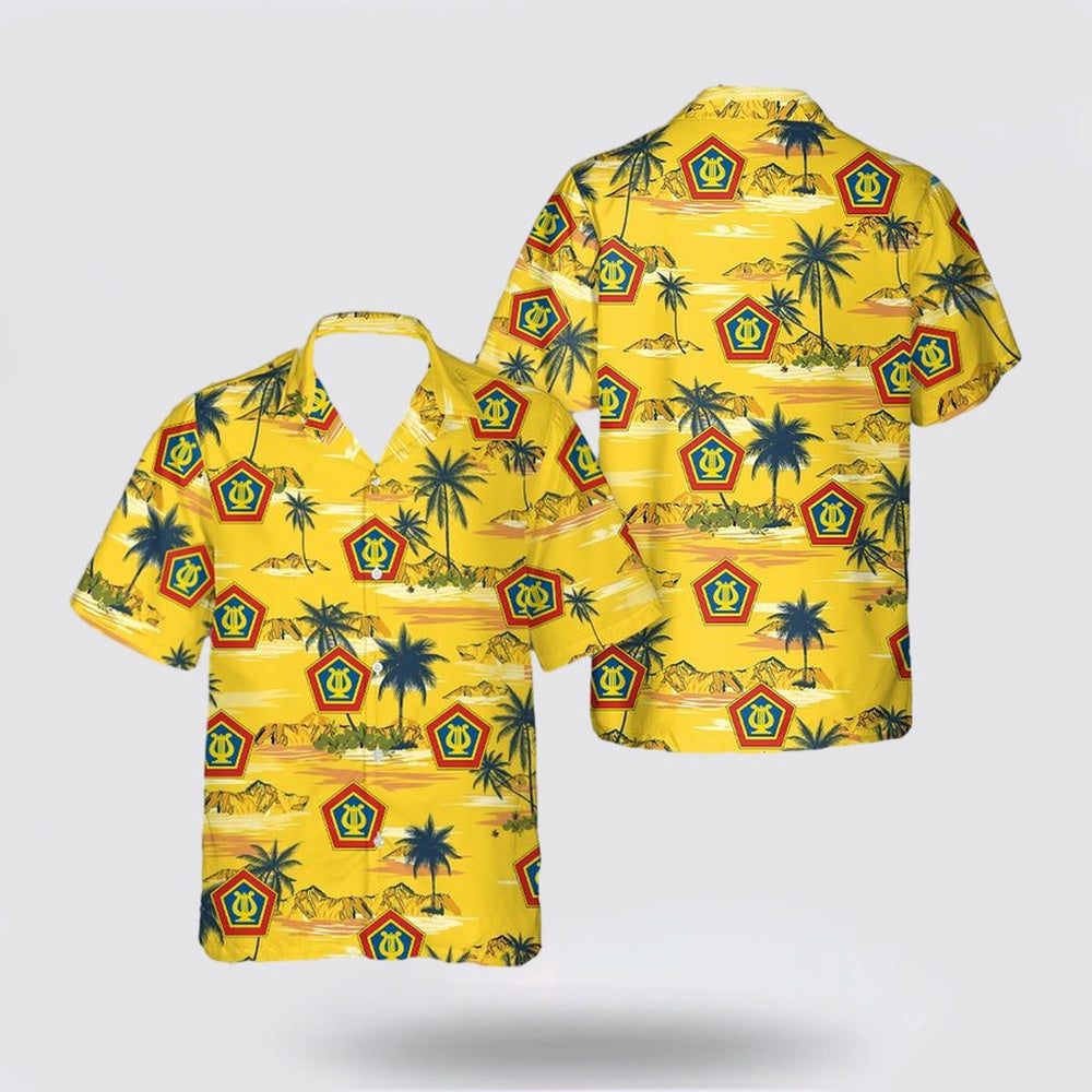 Army Hawaiian Shirt, US Army Field Band Hawaiian Shirt_5487