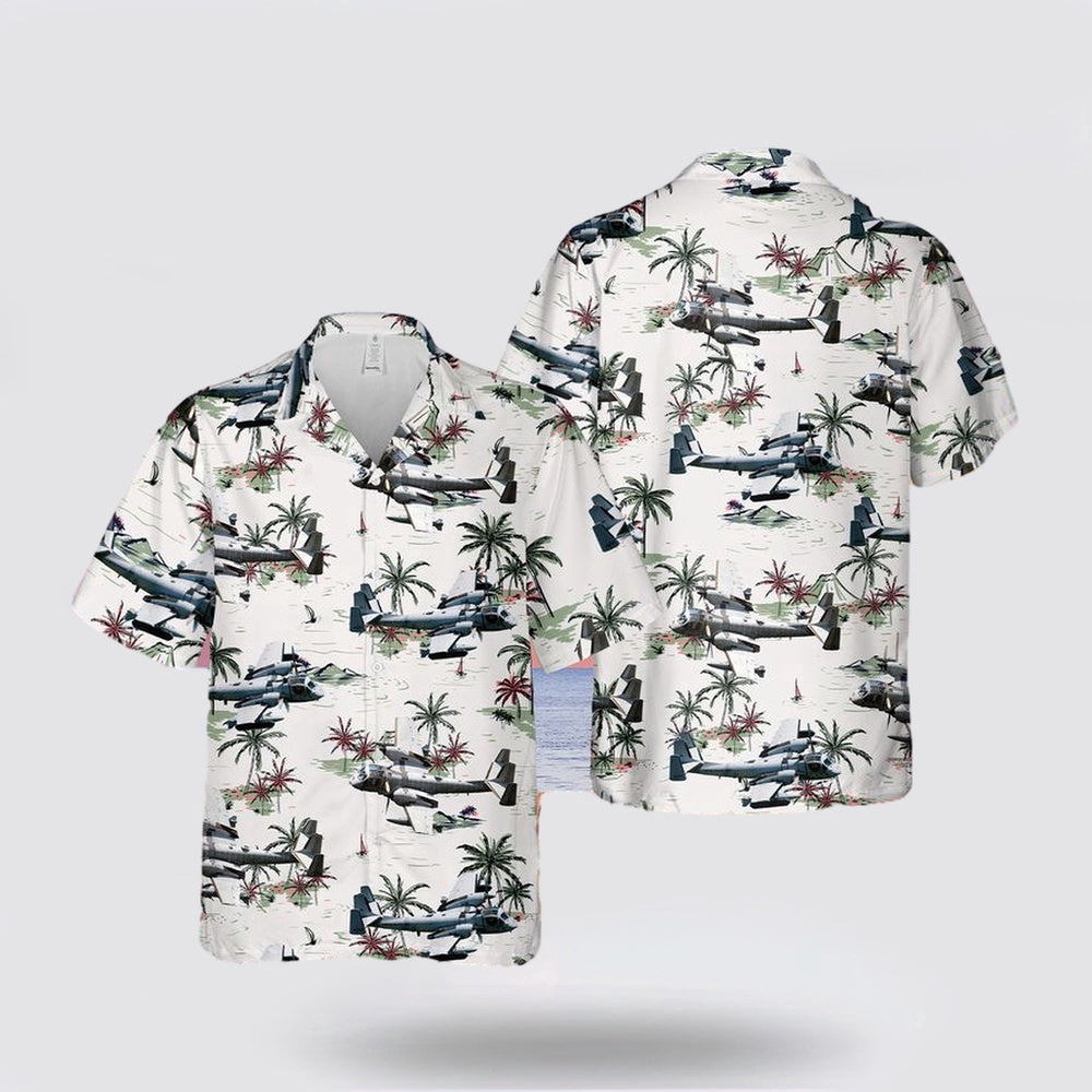 Army Hawaiian Shirt, US Army Grumman OV-1 Mohawk Hawaiian Shirt, Military Hawaiian Shirt