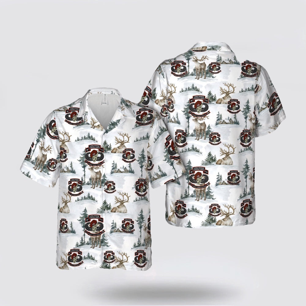 Army Hawaiian Shirt, US Army H121 Long Range Surveillance Christmas Hawaiian Shirt, Military Hawaiian Shirt
