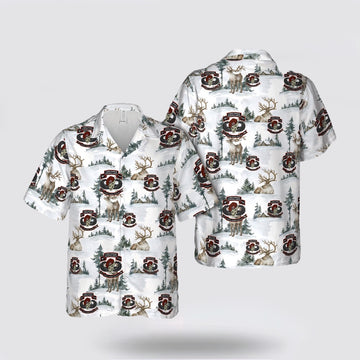 Army Hawaiian Shirt, US Army H121 Long Range Surveillance Christmas Hawaiian Shirt, Military Hawaiian Shirt