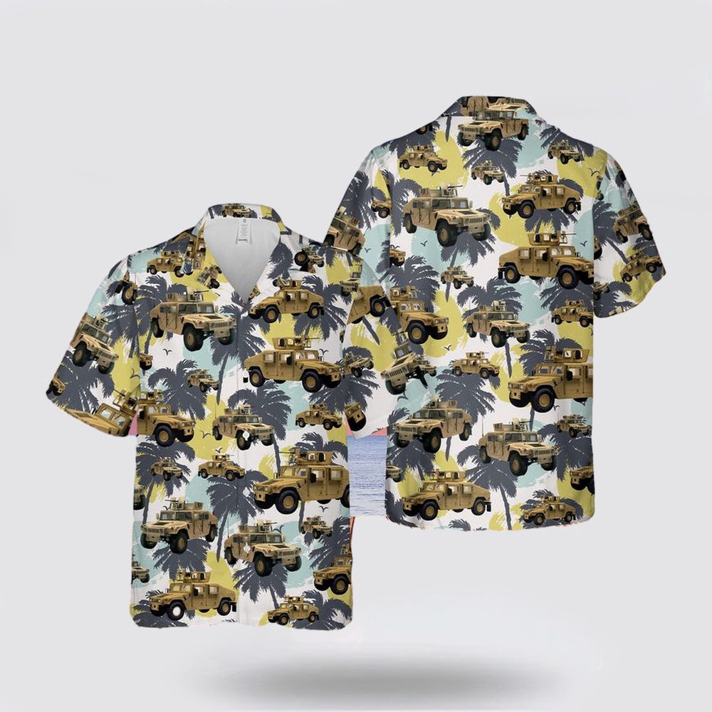 Army Hawaiian Shirt, US Army HMMWV Humvee Hawaiian Shirt