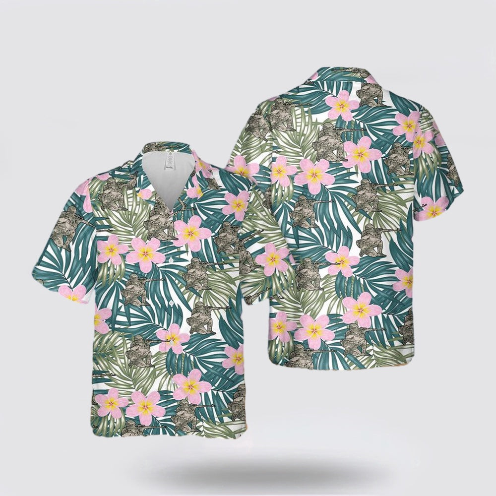 Army Hawaiian Shirt, US Army Hawaiian Shirt, Military Hawaiian Shirt