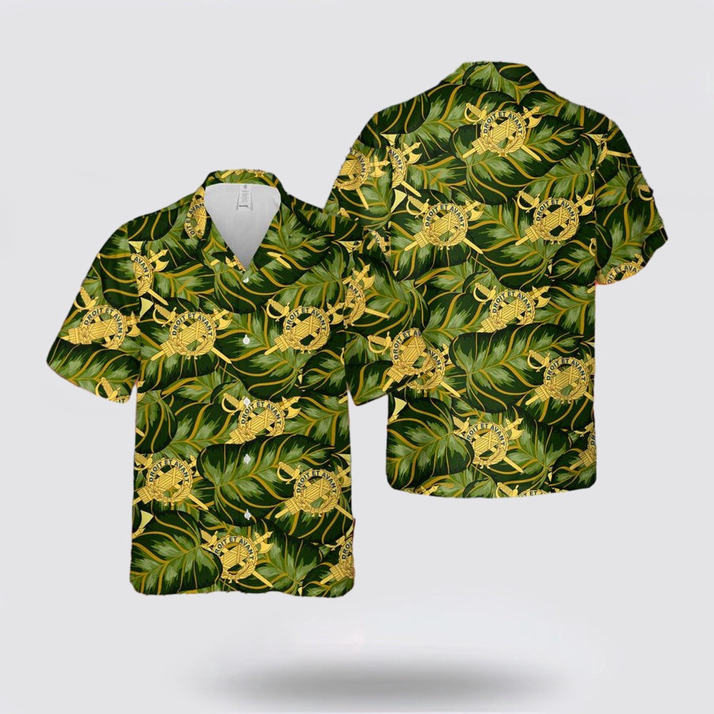 Army Hawaiian Shirt, US Army Inspector General Corps Branch Insignia Hawaiian Shirt