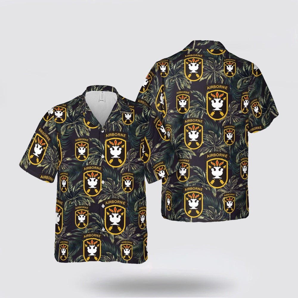 Army Hawaiian Shirt, US Army John F Kennedy Special Warfare Center and School Hawaiian Shirt