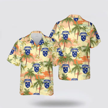 Army Hawaiian Shirt, US Army LRP Vietnam 23rd Infantry Division Americal 51st Infantry Regiment E Com Hawaiian Shirt