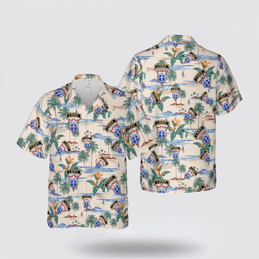 Army Hawaiian Shirt, US Army LRRP 82nd Airborne Recondo School Hawaiian Shirt