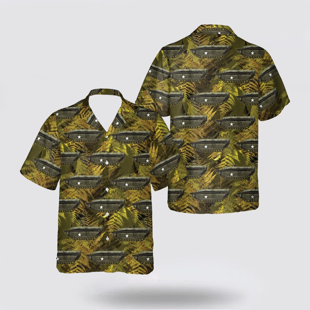 Army Hawaiian Shirt, US Army LVT-4 in 1944 Hawaiian Shirt