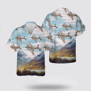 Army Hawaiian Shirt, US Army Lockheed A-29-LO Hudson Hawaiian Shirt, Military Hawaiian Shirt