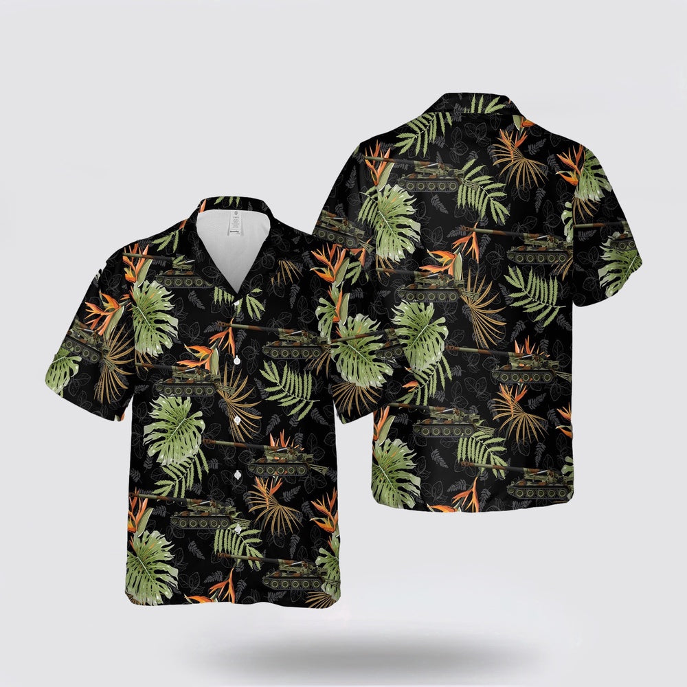 Army Hawaiian Shirt, US Army M110 HMC Hawaiian Shirt