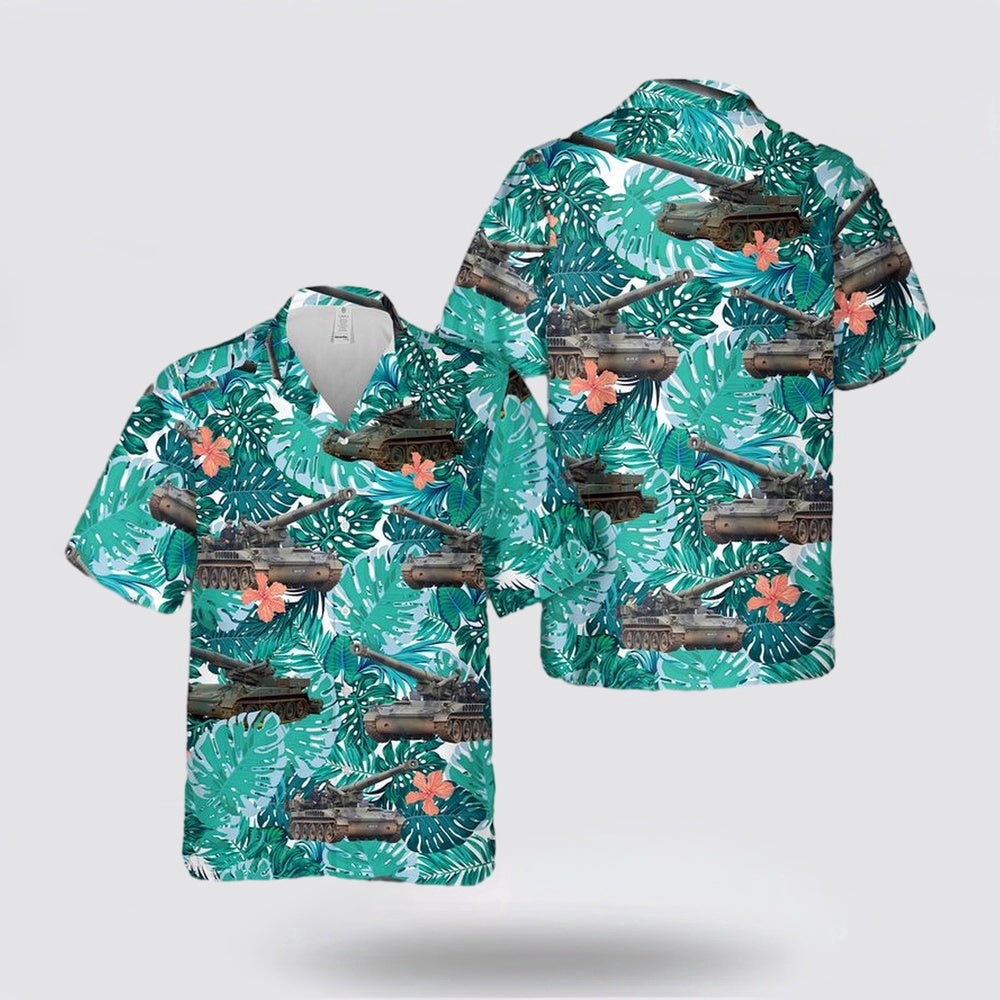 Army Hawaiian Shirt, US Army M110 howitzer Hawaiian Shirt