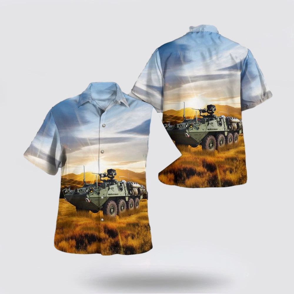 Army Hawaiian Shirt, US Army M1127 Reconnaissance Vehicle (RV) Hawaiian Shirt
