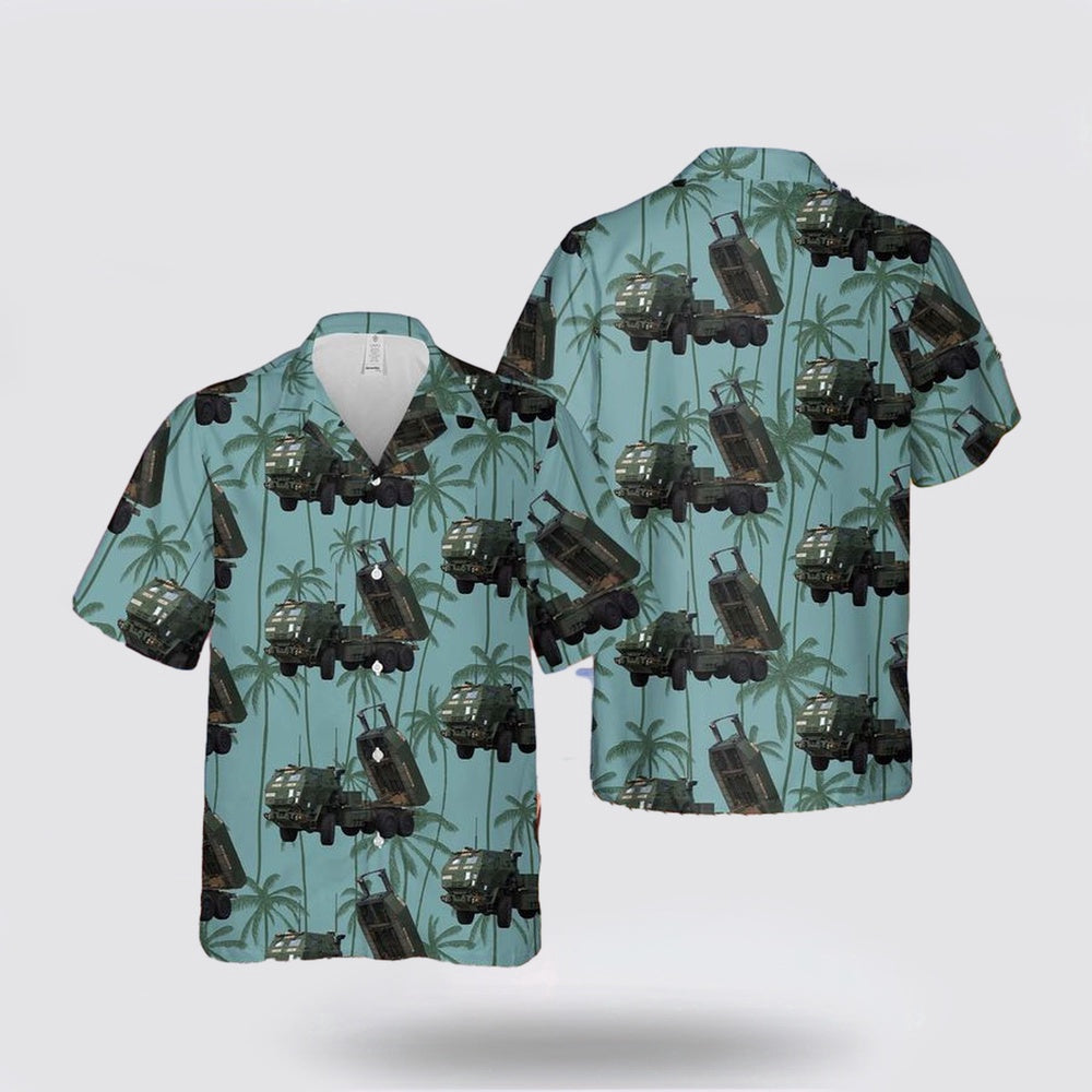Army Hawaiian Shirt, US Army M142 HIMARS Of 17th Field Artillery Brigade Hawaiian Shirt