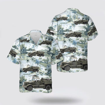 Army Hawaiian Shirt, US Army M19 Diamond T with trailer Hawaiian Shirt