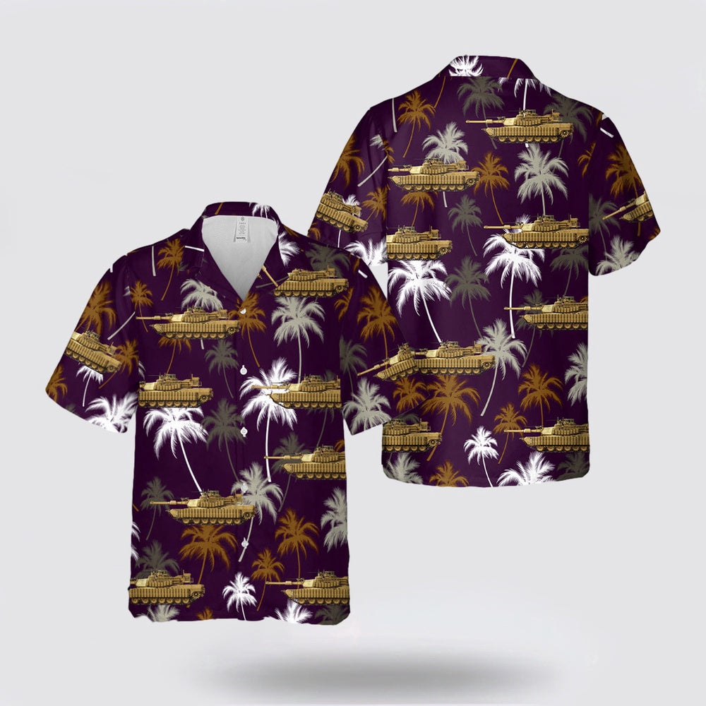 Army Hawaiian Shirt, US Army M1A2 SEP TUSK II in Iraq, in the 2000s Hawaiian Shirt