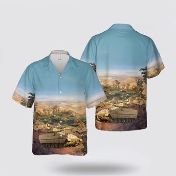 Army Hawaiian Shirt, US Army M2A3 Bradley Hawaiian Shirt