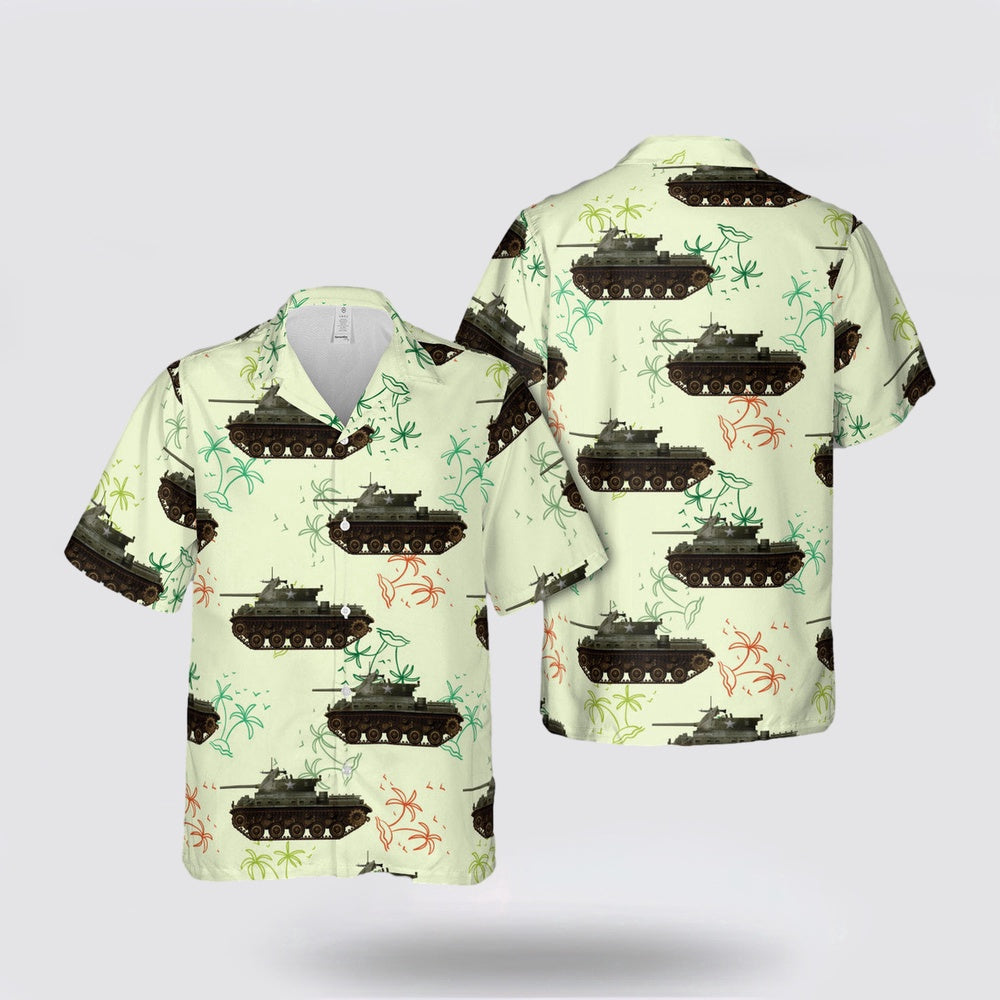 Army Hawaiian Shirt, US Army M42 in Vietnam, B Battery, 4th Batallion 60th Artillery Rgt. , Georges of the Jungle, 1969-70 Hawaiian Shirt
