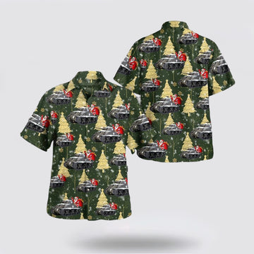 Army Hawaiian Shirt, US Army M4 Sherman Christmas Hawaiian Shirt