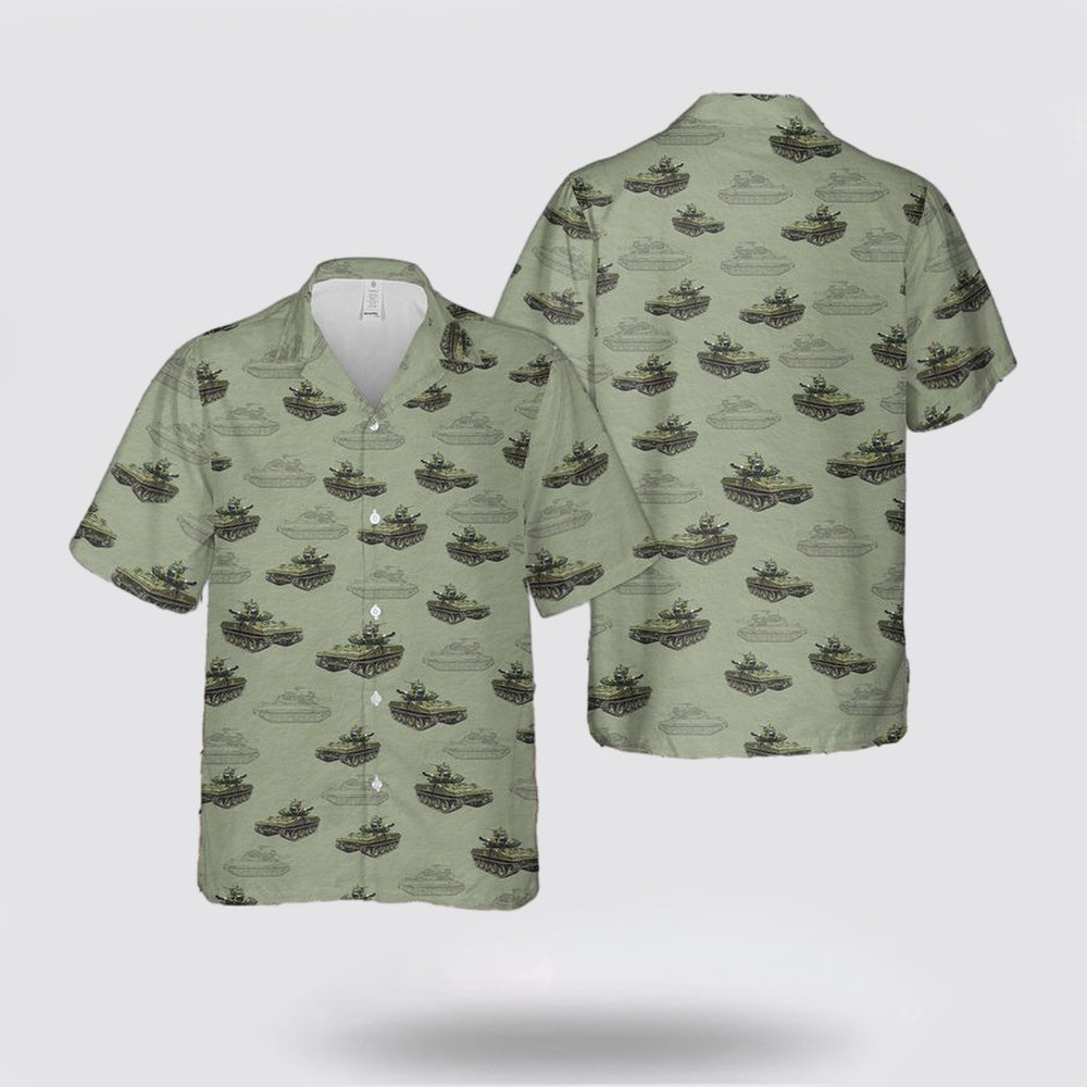 Army Hawaiian Shirt, US Army M551 Sheridan Tank Hawaiian Shirt
